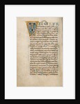 Decorated Initial T by Anonymous