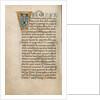 Decorated Initial T by Anonymous