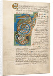 Decorated Initial T by Anonymous