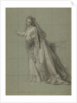 Study of a Woman (Rodugune) Turned toward the Left by Charles-Antoine Coypel
