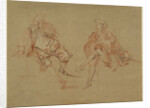 Two Seated Men by Nicolas Lancret