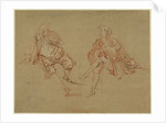 Two Seated Men by Nicolas Lancret