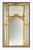 Frame for a Mirror with Two Parcloses by Anonymous