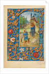 David and Goliath by Master of the Dresden Prayer Book