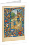 David and Goliath by Master of the Dresden Prayer Book