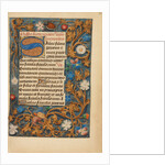 Decorated Initial S by Anonymous