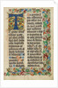 Decorated Initial T by Anonymous