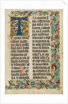Decorated Initial T by Anonymous