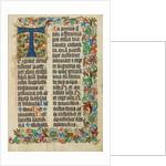 Decorated Initial T by Anonymous