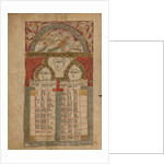 Canon Table Page by Anonymous