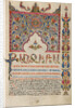 Decorated Incipit Page by Malnazar