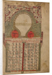 Canon Table Page by Anonymous