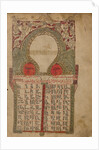 Canon Table Page by Anonymous
