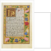 Decorated Text Page by Anonymous