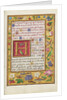 Decorated Text Page by Anonymous