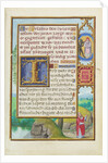 Border with Zechariah's Vision of the High Priest and the Devil by Simon Bening