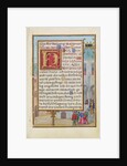 Border with Micaiah Foretelling the Death of King Ahab by Simon Bening