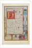 Border with Micaiah Foretelling the Death of King Ahab by Simon Bening