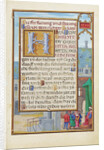 Border with a Captured Prophet before a Prince or King by Simon Bening