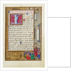 Border with Samuel Putting forward Saul as King by Simon Bening