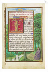 Border with Christ in the Wilderness by Simon Bening