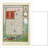 Border with Michal Helping David to Escape from Saul by Simon Bening