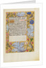 Decorated Text Page by Anonymous