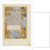 Decorated Text Page by Anonymous