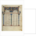 Canon Table Page by Anonymous