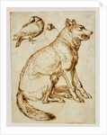 A Wolf and Two Doves by Sinibaldo Scorza