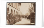 Gardes Républicains devant le Palais de Justice (Republican Guards in front of the Palais de Justice) by Eugène Atget