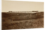 Trestle Bridge Near Fort Harker, Kansas by Alexander Gardner