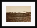 Trestle Bridge Near Fort Harker, Kansas by Alexander Gardner