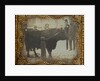 Four Men Posed with a Bull by Anonymous