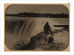 Portrait of a Couple at Niagara Falls in Waterproof Clothing by Henry Hollister