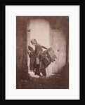 Organ Grinder at 21, quai Bourbon, Ile Saint-Louis, Paris by Charles Nègre