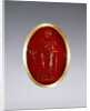 Ring inset with intaglio representing Artemis by Anonymous