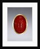Ring inset with intaglio representing Artemis by Anonymous