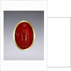 Ring inset with intaglio representing Artemis by Anonymous