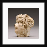 Applique depicting the head of pan by Anonymous
