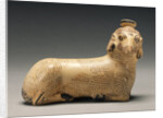 Proto-Corinthian Aryballos in the Shape of a Recumbent Ram by Anonymous
