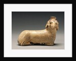 Proto-Corinthian Aryballos in the Shape of a Recumbent Ram by Anonymous