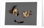 Attic White-Ground Cup (Lipped Inside) Fragment with Dionysos and a Satyr and One Black-Gloss Cup Fragment (rim) by Onesimos