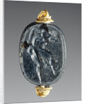 Engraved Scaraboid inset into a Ring by Epimenes
