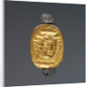 Hollow scarab in swivel ring by Anonymous