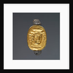 Hollow scarab in swivel ring by Anonymous