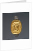 Hollow scarab in swivel ring by Anonymous