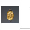Hollow scarab in swivel ring by Anonymous