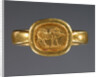 Ring with engraved bezel by Anonymous