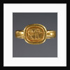 Ring with engraved bezel by Anonymous